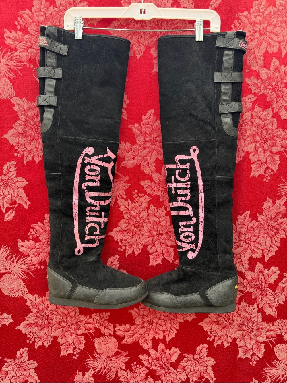 Y2K knee high Von Dutch Boots